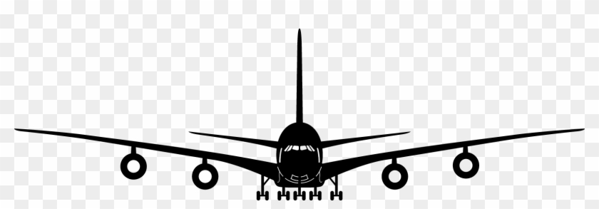 Aeroplane Front View Png - Airplane Vector Front View Png Clipart