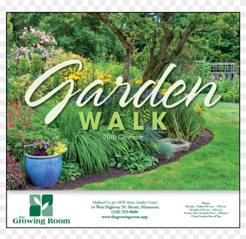 Picture Of Garden Walk Wall Calendar - Calendar Clipart