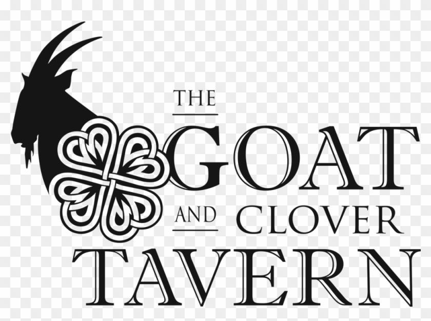 Goat & Clover Big Black - Graphic Design Clipart #823331