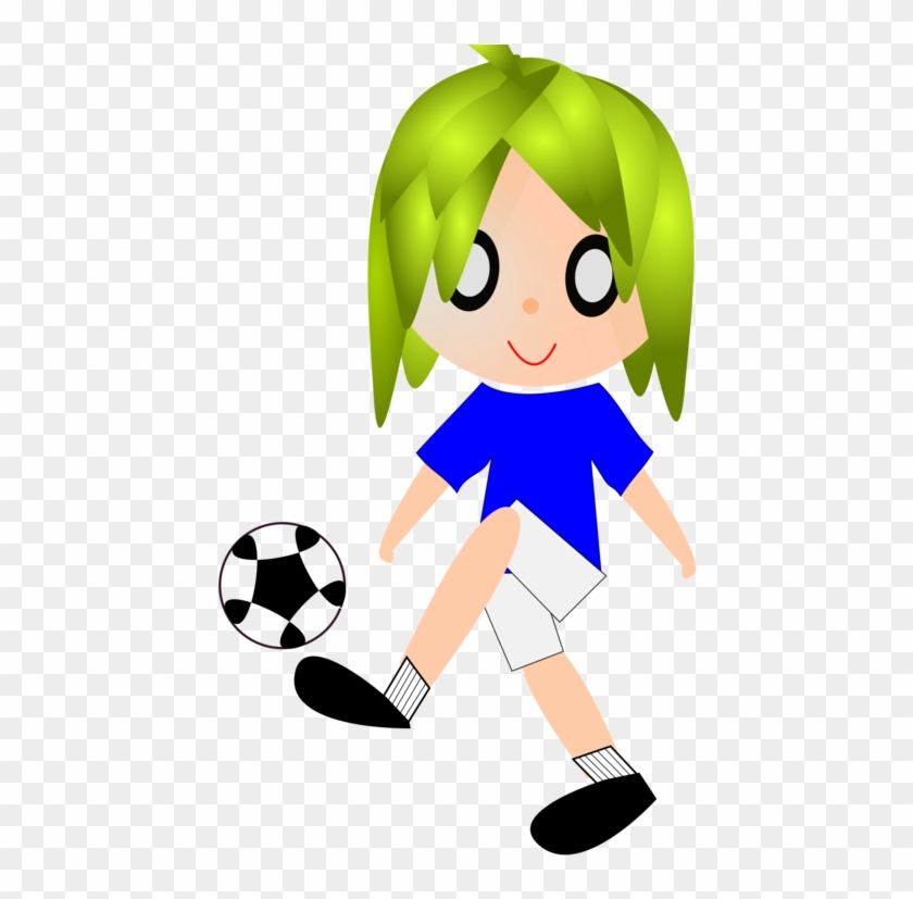 Football Player Animation Cartoon - Gambar Animasi Sepak Bola Clipart