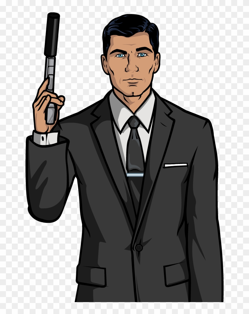 Hitman Clipart Suit And Tie - Archer Fx - Png Download