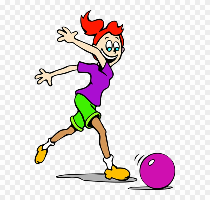 Girl Soccer Happy Kid Ball Football Playing Fun - Girl Rolling A Ball Clipart