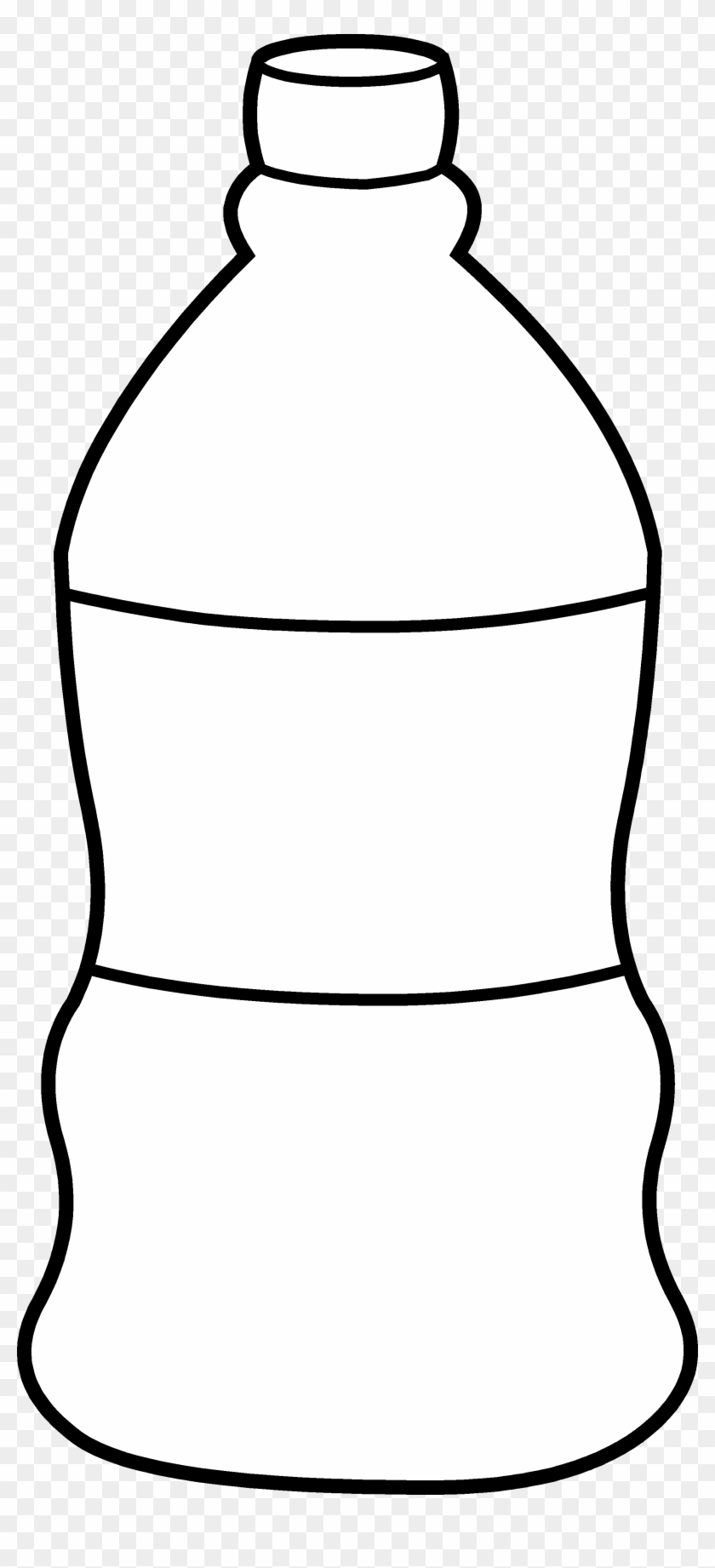 Water Bottle Line Art - Water Bottle To Colour Clipart #823834