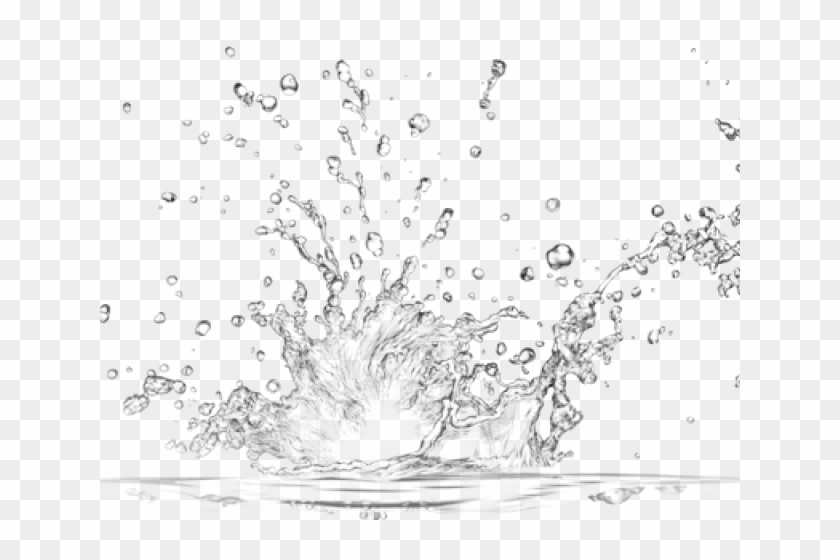 Fruit Water Splash Clipart Outline - Water Splash Png Hd Transparent Png