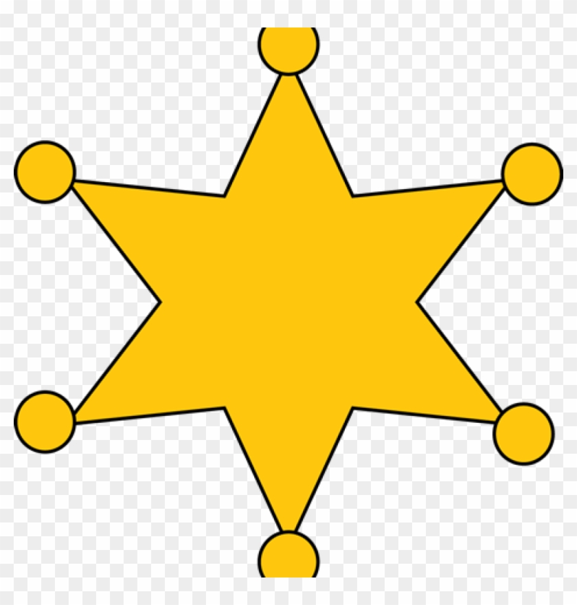 Badge Clip Art Sheriff Image Airplane - Clipart Sheriff Star Transparent - Png Download