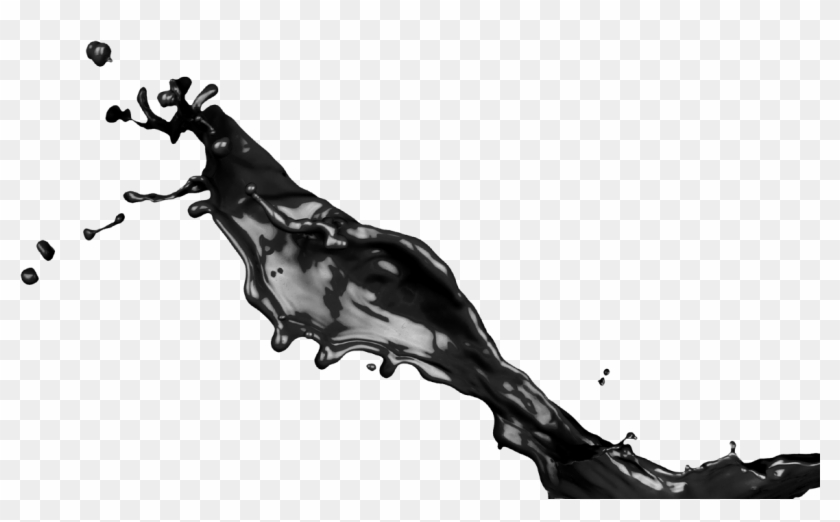Black Ink Splash - Red Liquid Splash Png Clipart