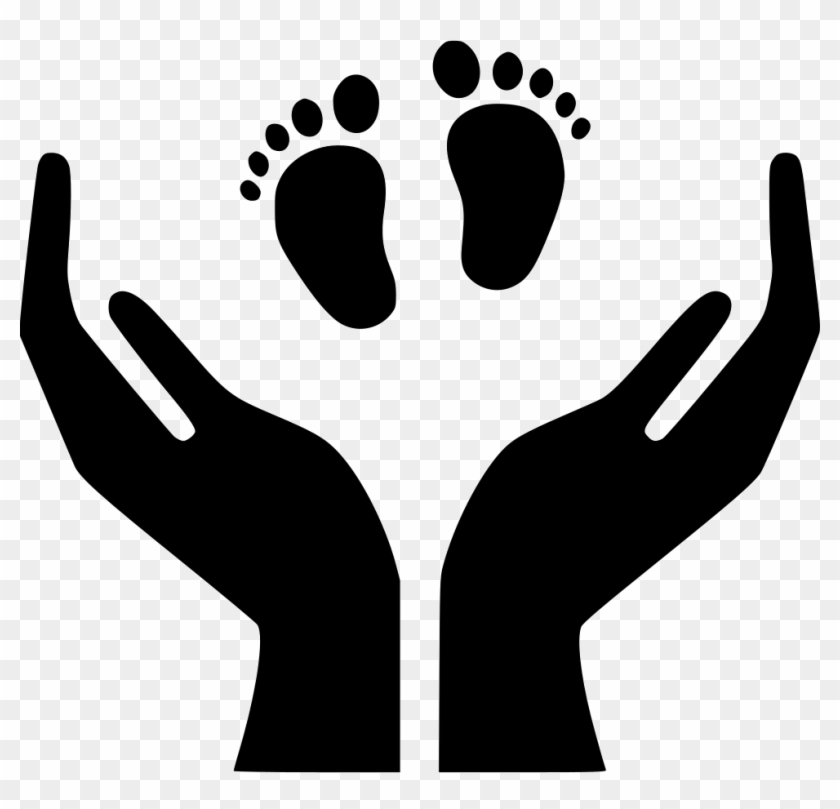 Download Picture Black And White Stock Hands Svg Baby - Footprint ...
