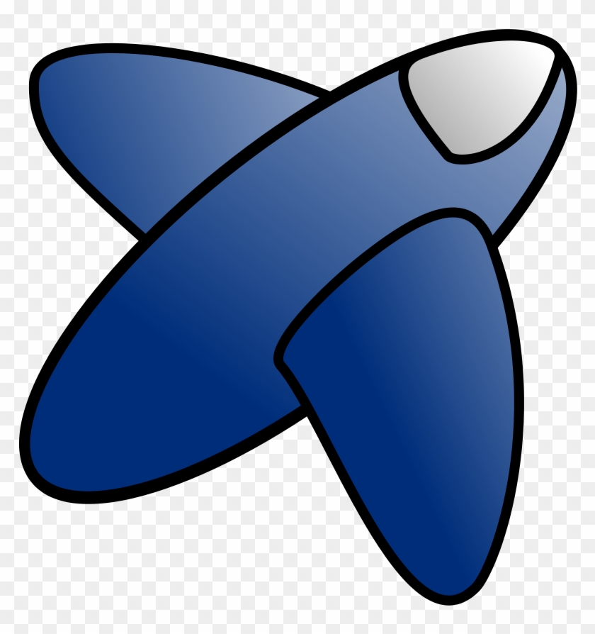 Blue Cartoon Plane Svg Clip Arts 582 X 599 Px - Png Download #824450