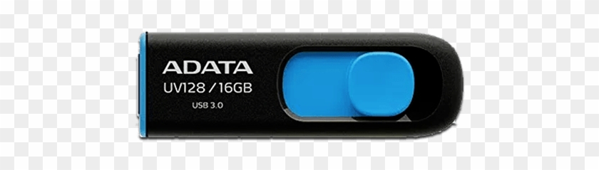 Adata Usb Flash Drive, 16gb, Uv128 - Adata Usb Flash Drive Png Clipart