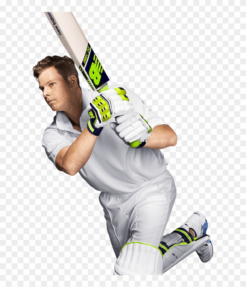 Player Using New Balance Cricket Bat - College Softball Clipart