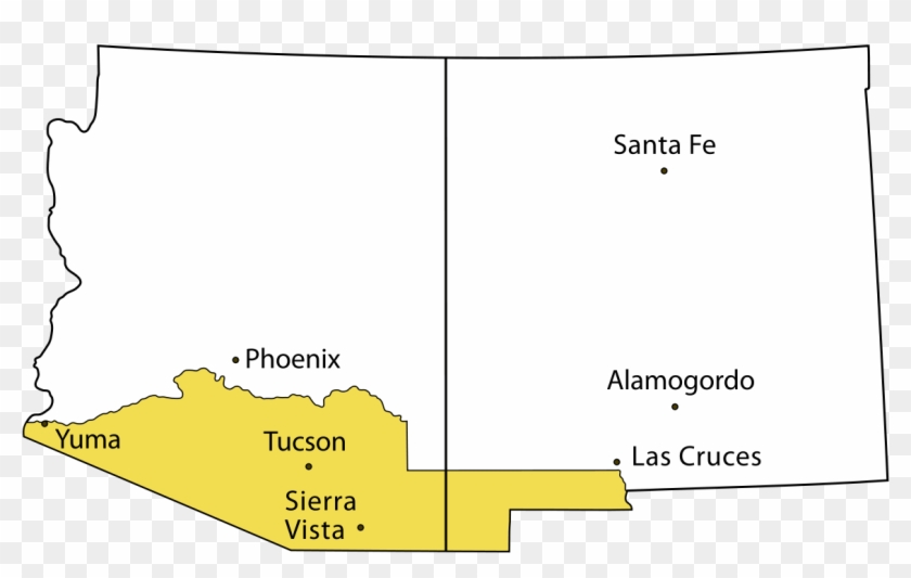 Land Gained In Gadsden Purchase Clipart
