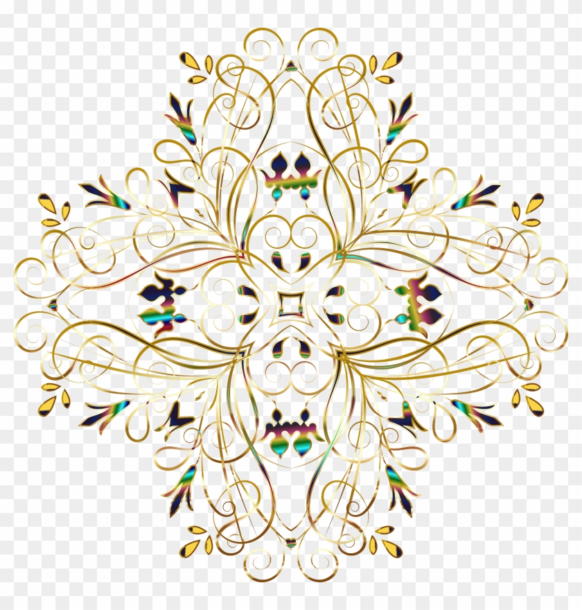 This Free Icons Png Design Of Flourishy Floral Design Clipart #826829