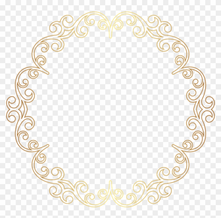Free Png Download Round Gold Border Frame Clipart Png - Circle Transparent Png