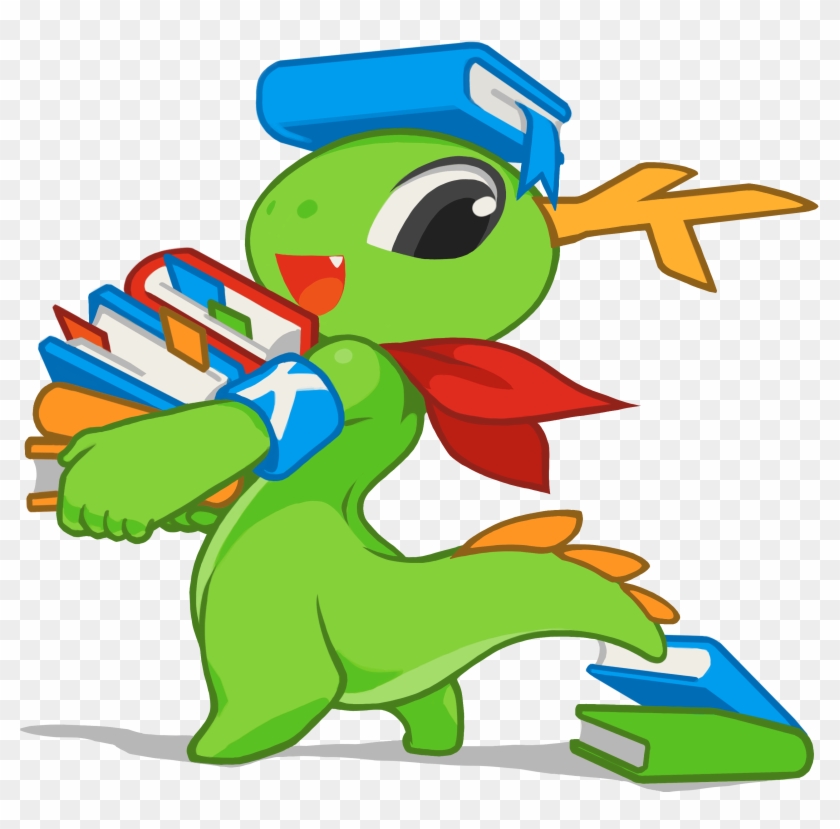 Kde Mascot Konqi For Help And Other Documentations - Kde Mascot Clipart