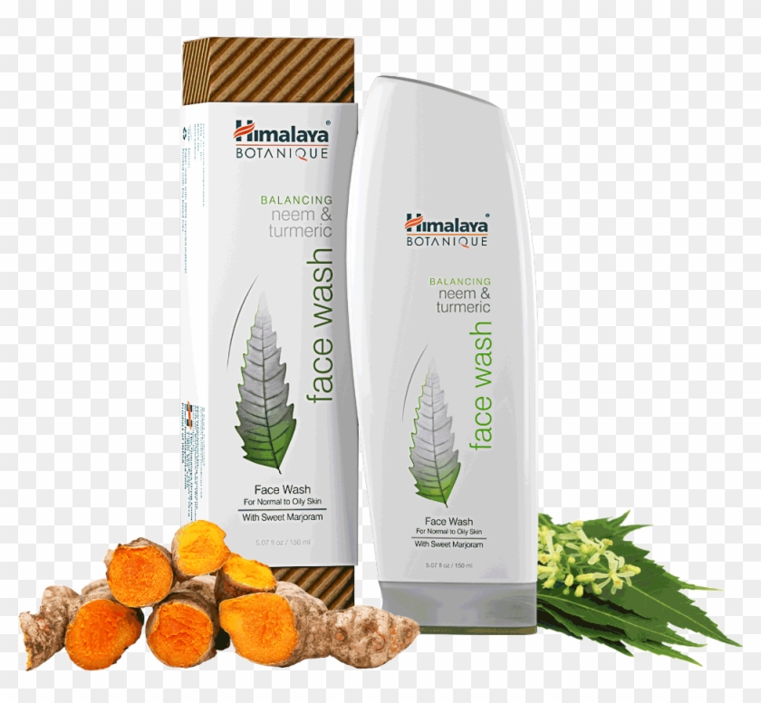 Neem & Turmeric Face Wash - Himalaya Botanique Face Wash Clipart #828230