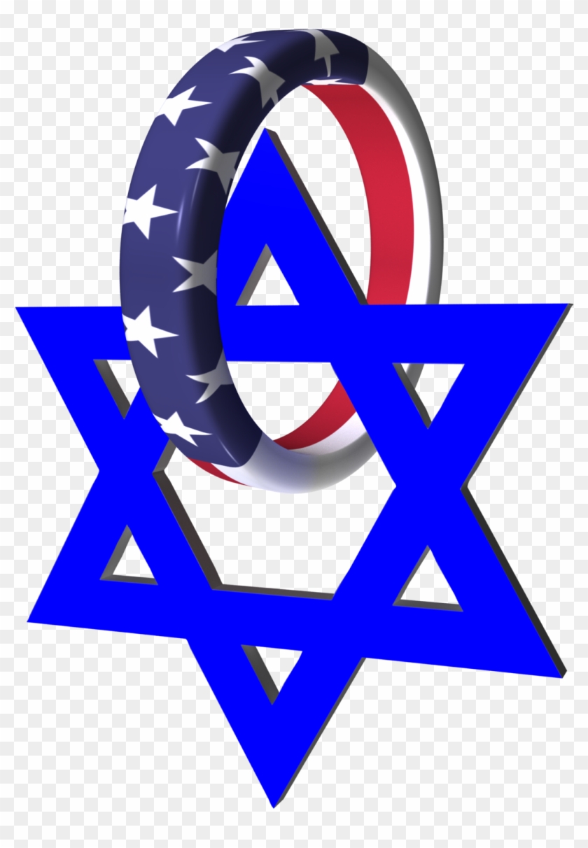 Usa Israel Ring Star Clipart