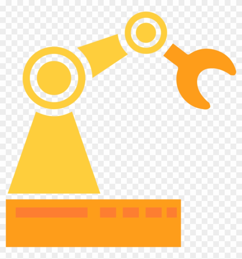 Automation Technology - Robotic Arm Icon Vector Clipart
