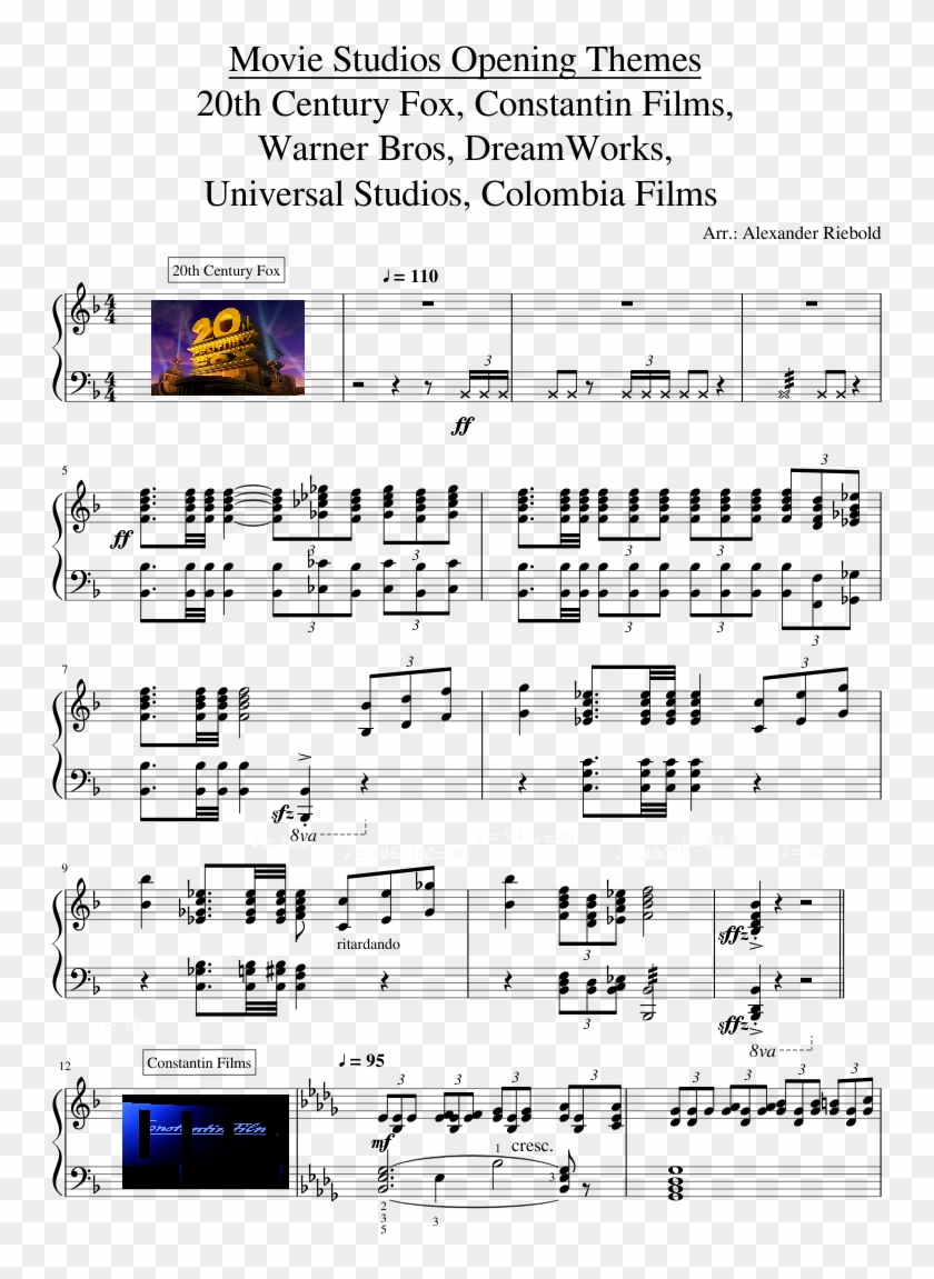 Movie Studios Opening Themes 20th Century Fox, Constantin - 20th Century Fox Clipart