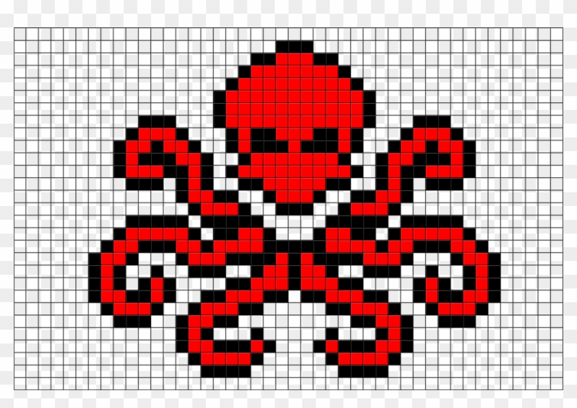 Pixel Art Hydra Clipart #828841