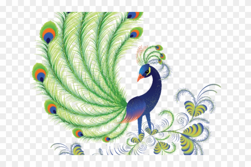 Peafowl Clipart Body - Peacock Picture In Cartoon Beautiful - Png Download