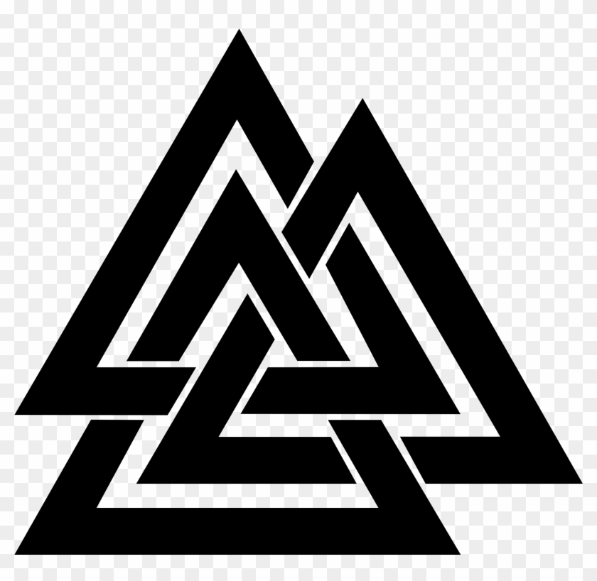The Valknut Is Another Nordic Symbol, This Time Representing - Valknut Png Clipart