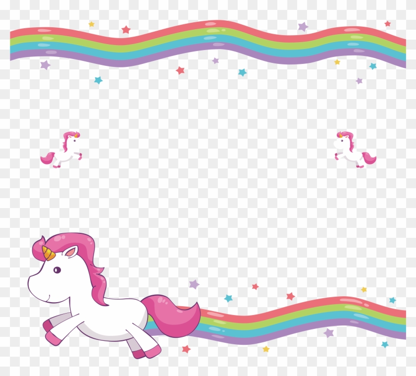 Unicorn Blanket Wedding Invitation Cuteness Clip Art - Unicorn Frame Png Transparent Png