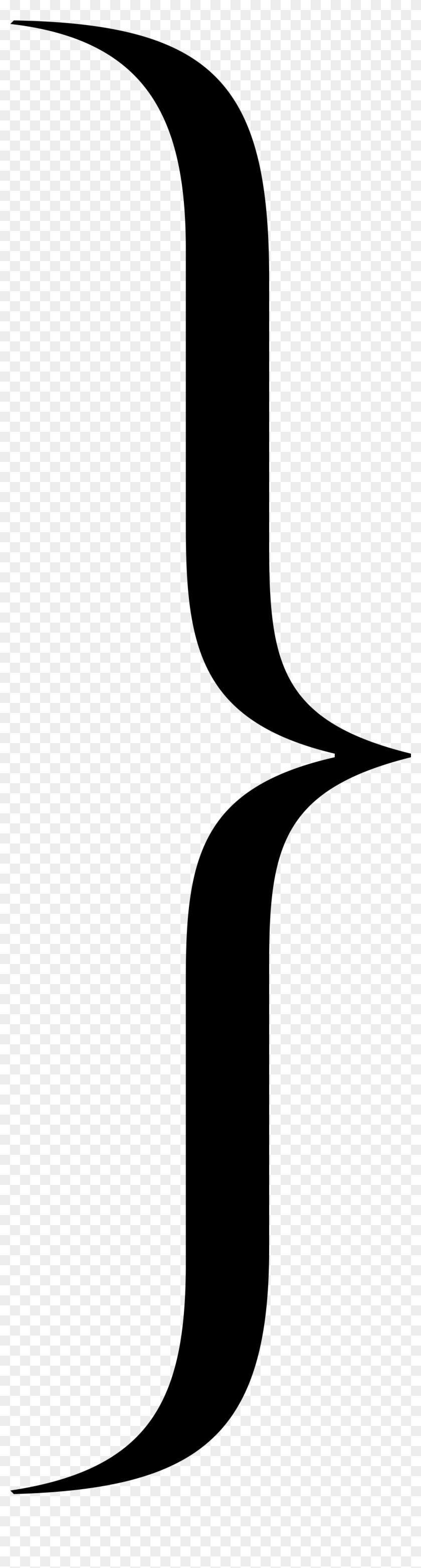 Bracket Symbol Png - Curly Bracket Png Clipart