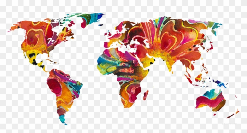 Abstract World Map Png Pic - Abstract World Map Png Clipart #830095
