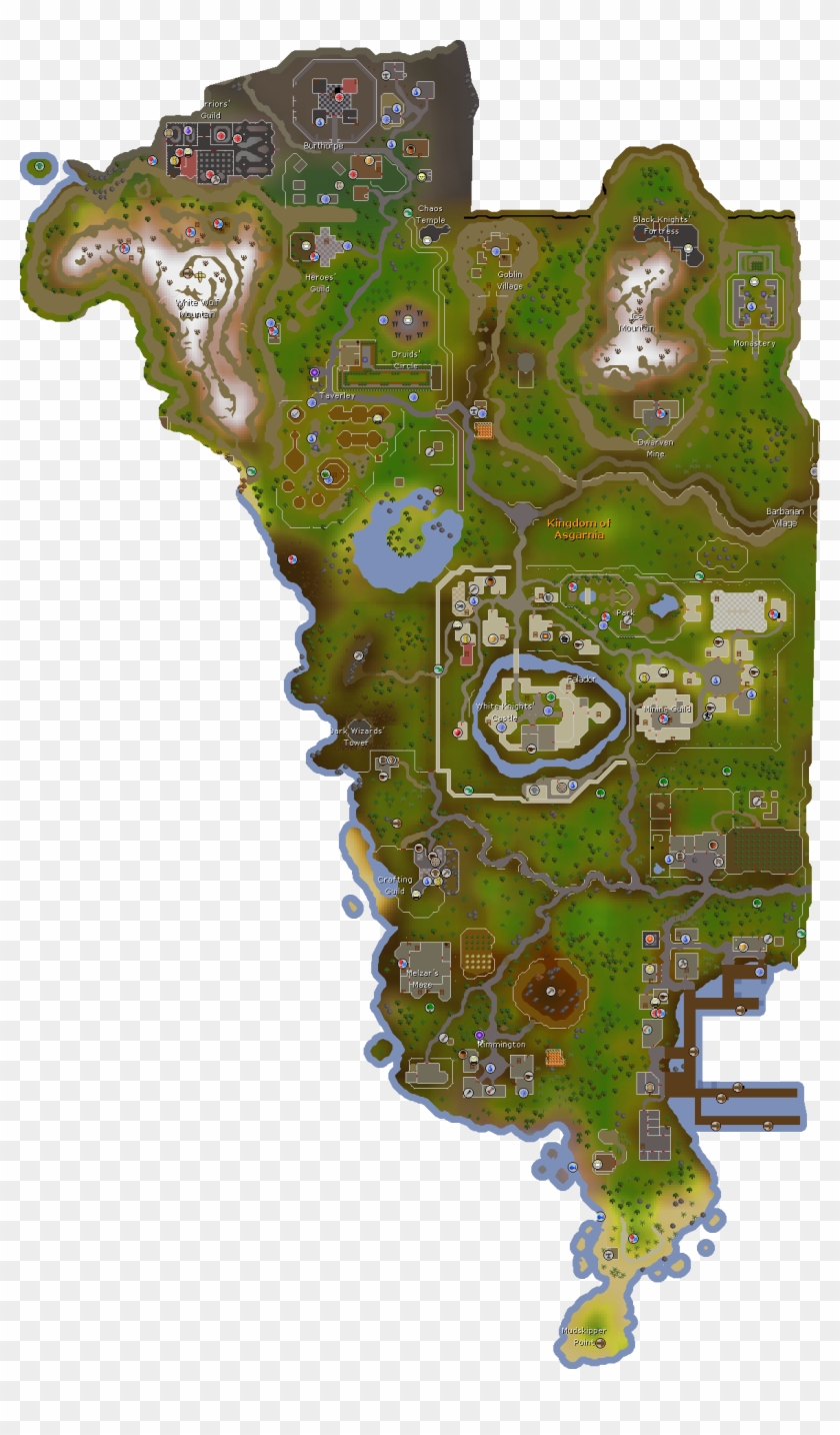 Image Asgarnia Png Old - Runescape Map Clipart #830265