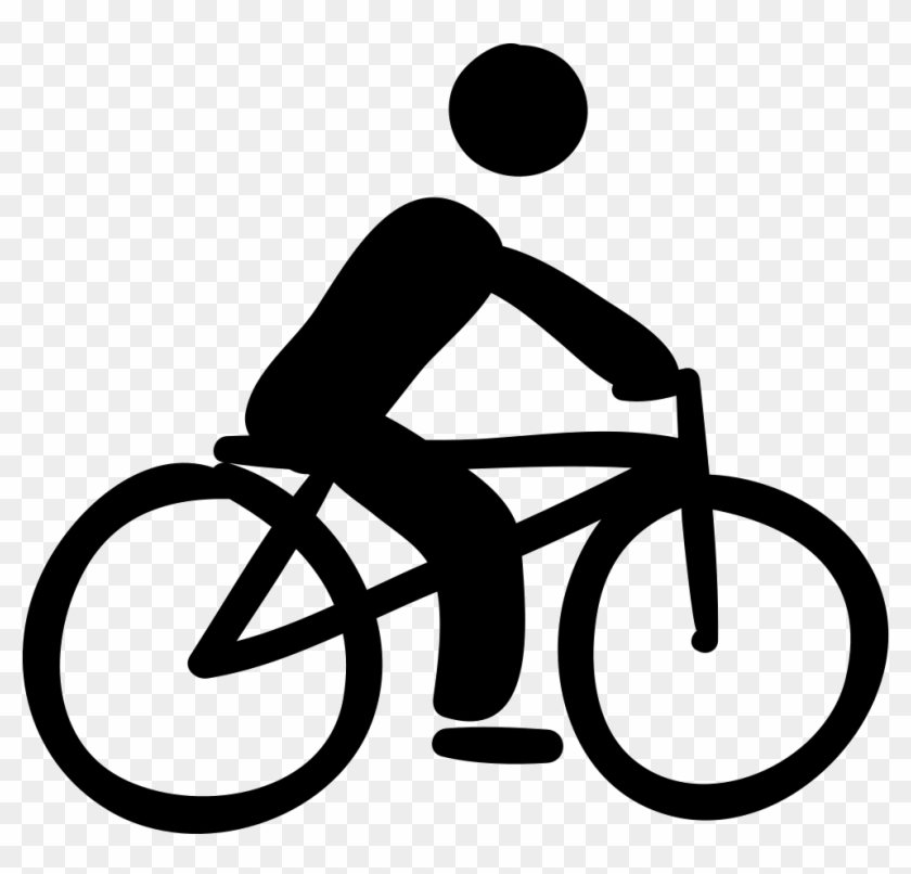 Png File Svg - Bicycle Stick Figure Clipart