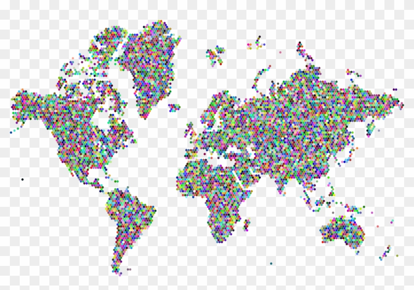 This Free Icons Png Design Of Prismatic Hexagonal World Clipart