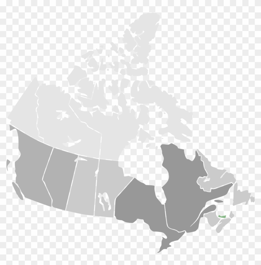 Collection Of Free Vector Maps Background - Map Of Canada Transparent Clipart #830611
