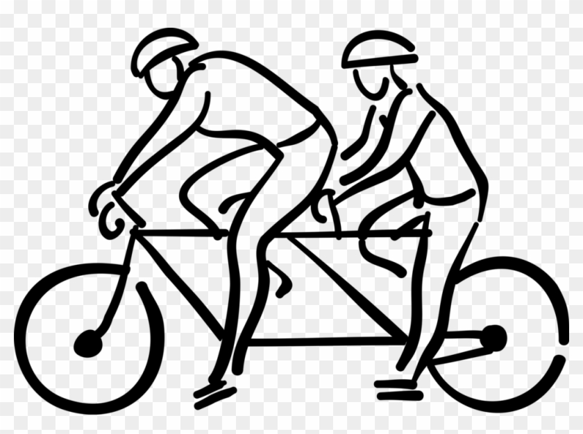 1002 X 700 0 - Tandem Bicycle Png Logo Clipart #830667