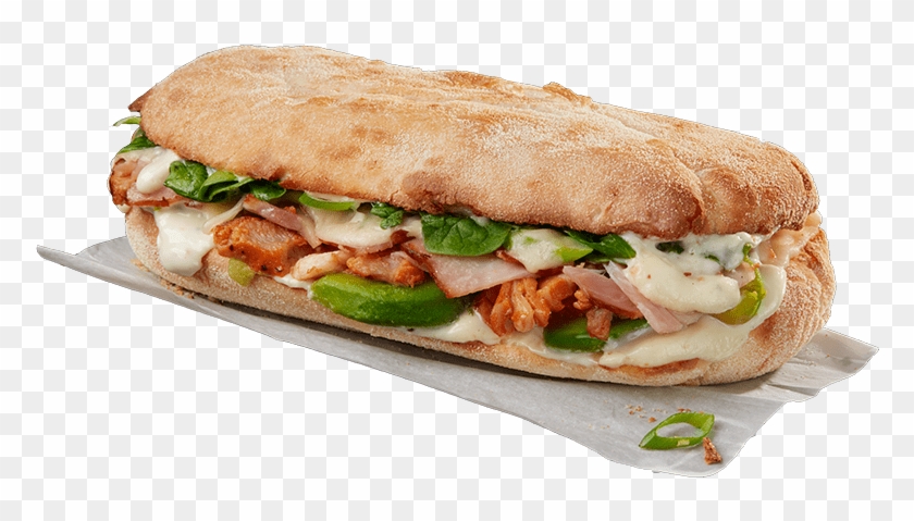 Chicken, Bacon & Avocado - Chicken Bacon Avocado Baguette Clipart #830753