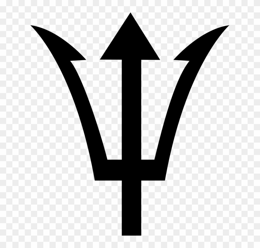 Pitchfork Png - Poseidon Trident Png Clipart