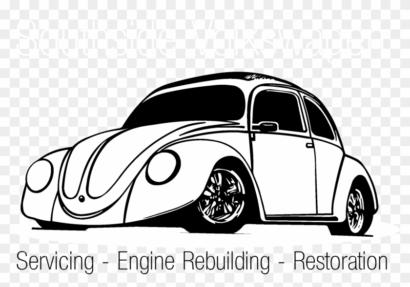 Southside Volkswagen Logo Black And White - Volkswagen Beetle Clipart #830938
