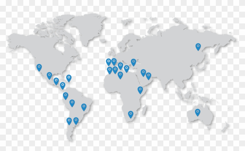 World Map Backgrounds , Png Download - World Map Blue Wallpaper Hd Clipart