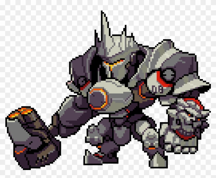 Reinhardt From Overwatch - Overwatch Reinhardt Pixel Spray Clipart #831047
