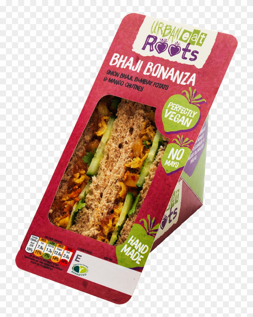 Bhaji Bonanza - Packaged Sandwiches Urban Eats Clipart #831110