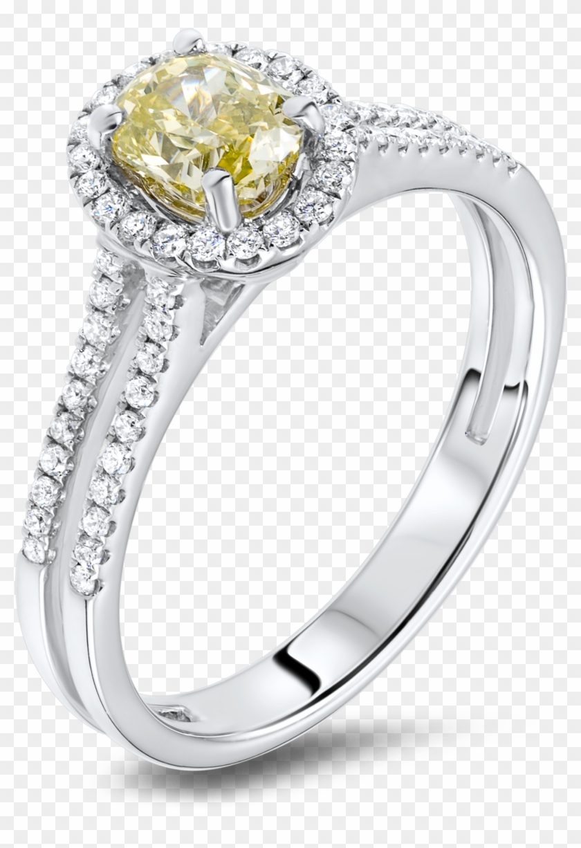 Fancy Colored Diamond Ring - Png Diamond Ring Clipart #831482