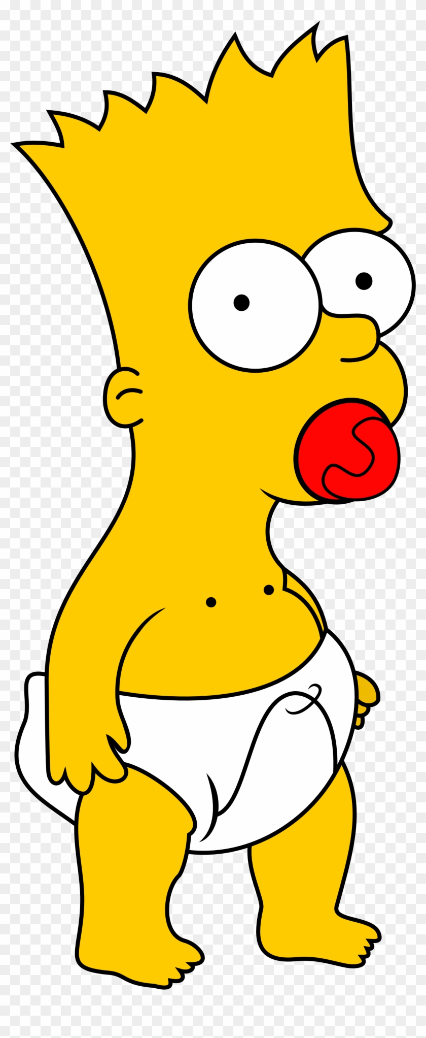 Bart Simpson Lisa Simpson Homer Simpson Maggie Simpson - Bart As A Baby Clipart #831514