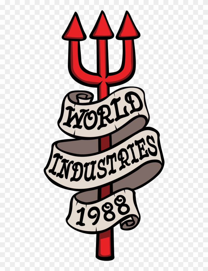 1988 Pitchfork Sticker - World Industries Clipart #831516