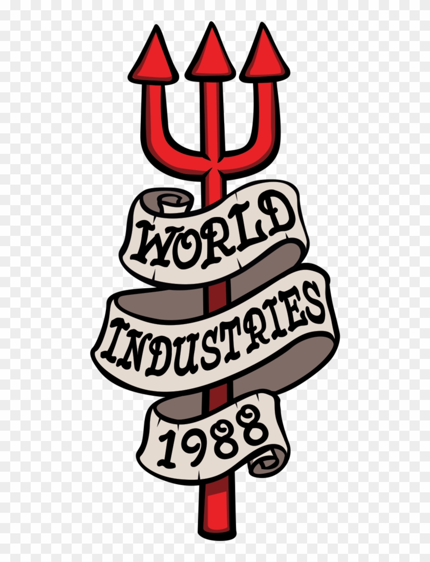 1988 Pitchfork Sticker - World Industries Clipart