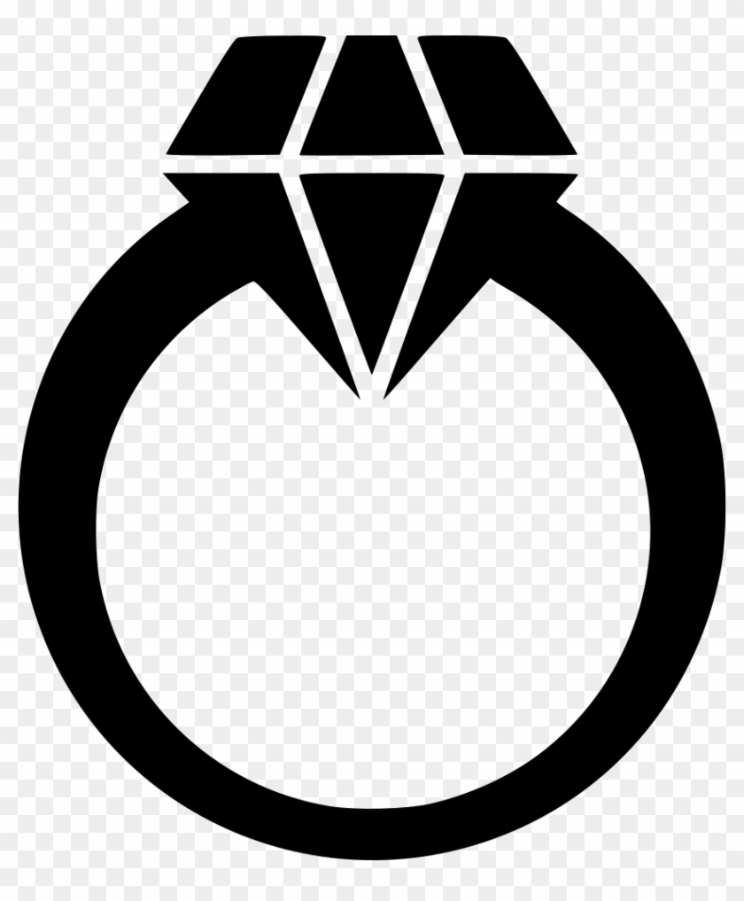 Diamond Ring Comments - Diamond Ring Icon Png Clipart #831702