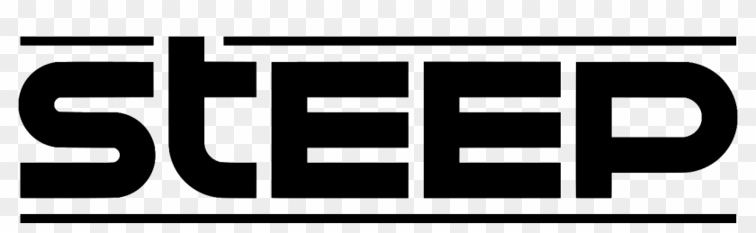 Logo Steep Video Game - Monochrome Clipart