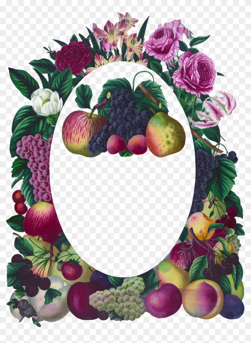 This Free Icons Png Design Of Vintage Floral And Fruit Clipart #831933