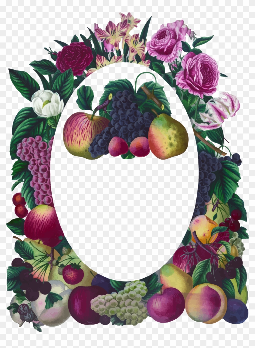 This Free Icons Png Design Of Vintage Floral And Fruit Clipart