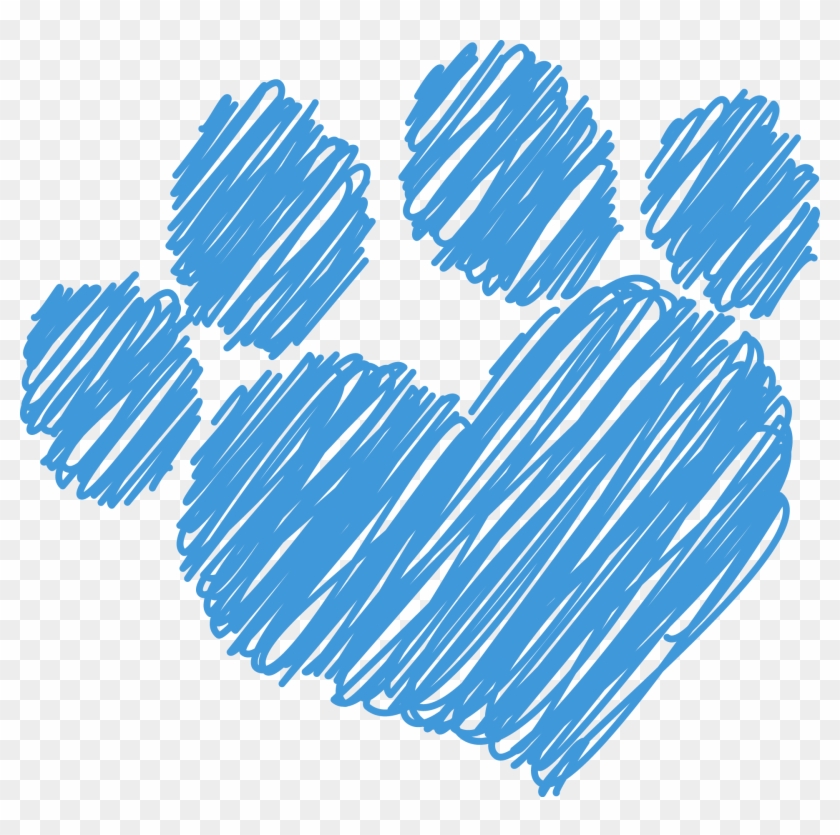 Single Dog Pawprint - Illustration Clipart