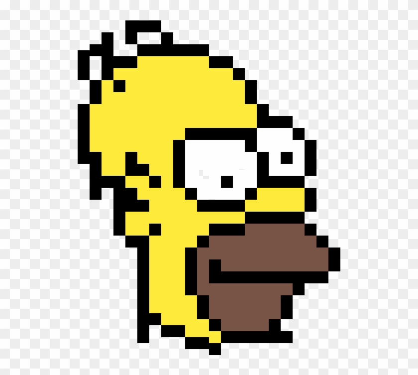 Homer Simpson Sorush - Homer Pixel Art Clipart #832211