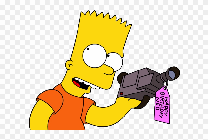 Bart Simpson Camera Clipart #832287
